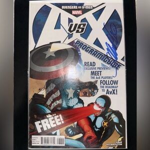 Avengers Vs X-Men program guide #1 marvel comics book Signed Frank Cho NM 2012